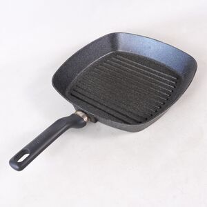 IMusa 11" Cast Aluminum Square Griddle Skillet Griddle Grill Bars Frying Fry Pan